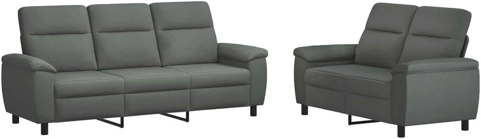 Sofa Sofos komplektas 2 vnt. Tamsiai pilka Audinys