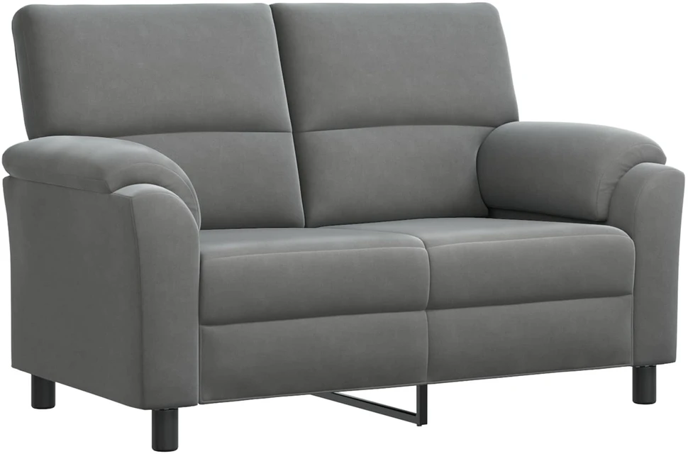 Sofa Sofos komplektas 2 vnt. Tamsiai pilka Aksomas