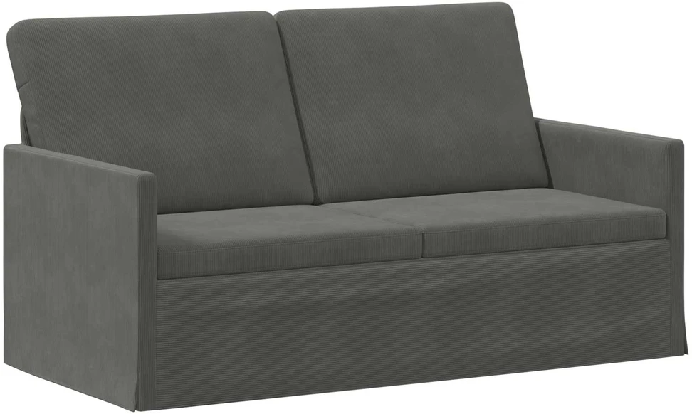 Sofa Sofos komplektas 2 vnt. Tamsiai pilka Kordūrinis audinys