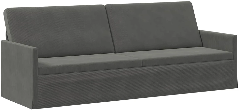 Sofa Sofos komplektas 2 vnt. Tamsiai pilka Kordūrinis audinys