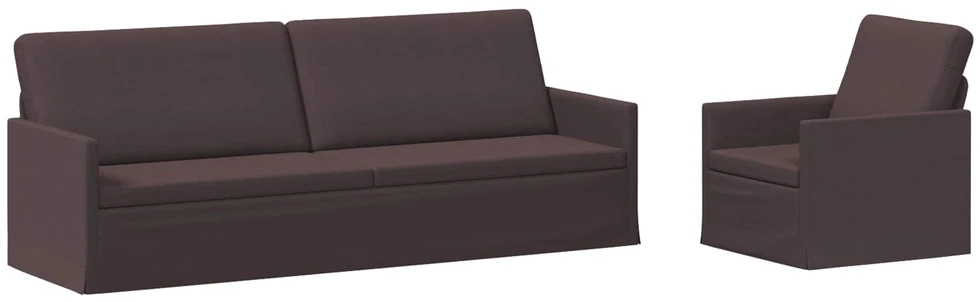 Sofa Sofos komplektas 2 vnt. Tamsiai rudas Audinys