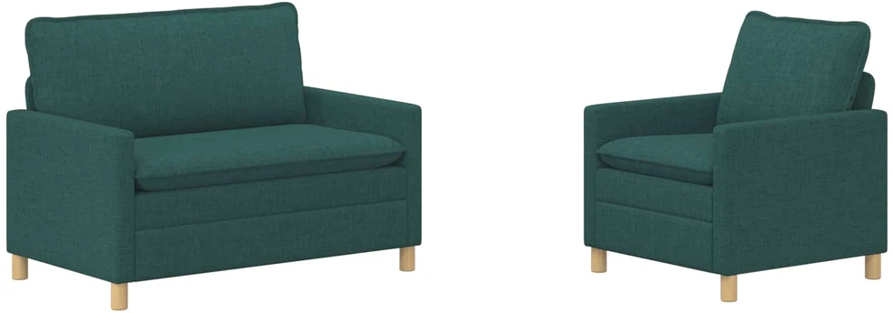 Sofa Sofos komplektas 2 vnt. Tamsiai žalia Audinys