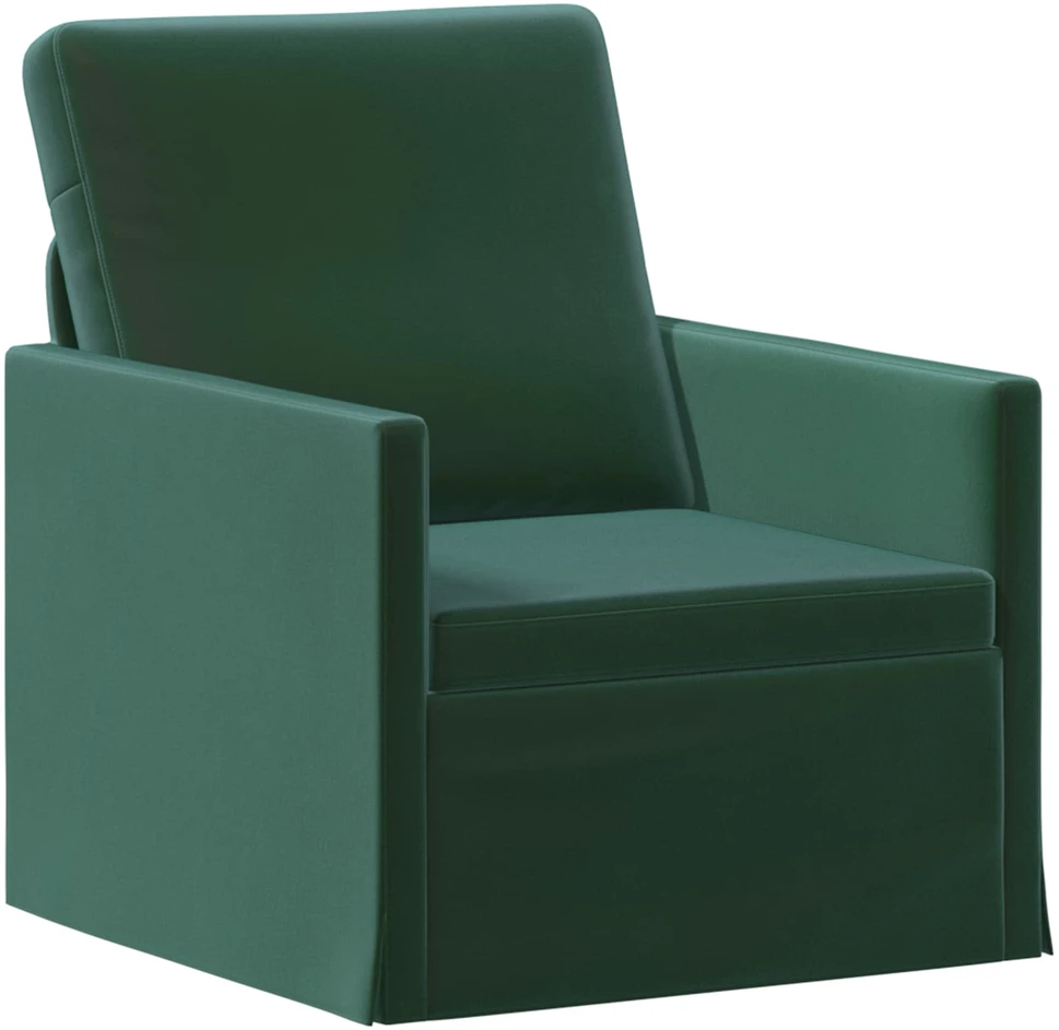 Sofa Sofos komplektas 2 vnt. Tamsiai žalia Aksomas