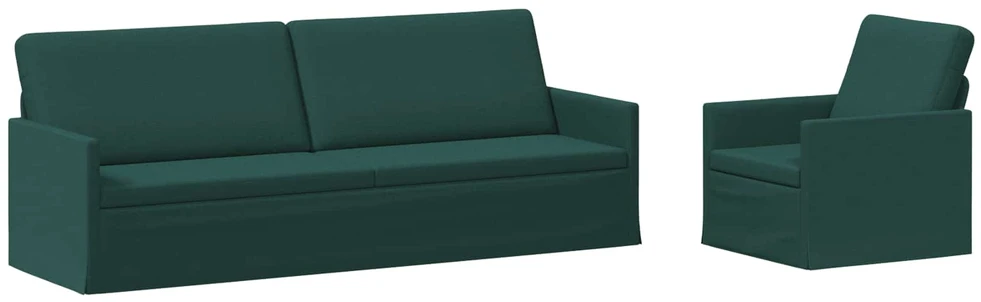 Sofa Sofos komplektas 2 vnt. Tamsiai žalia Audinys