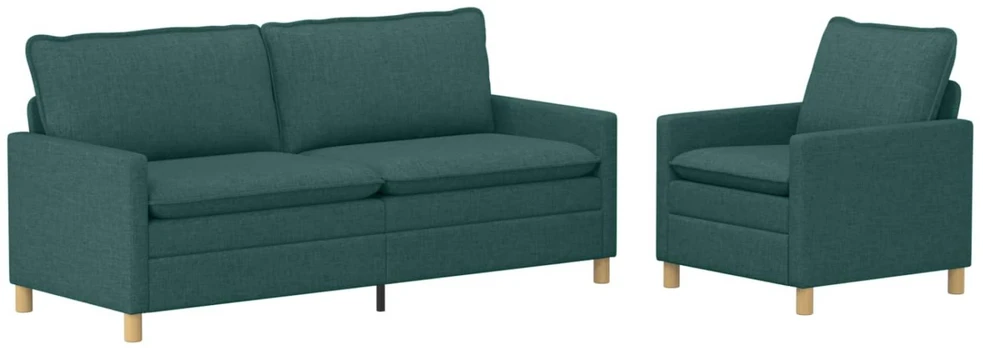 Sofa Sofos komplektas 2 vnt. Tamsiai žalia Audinys