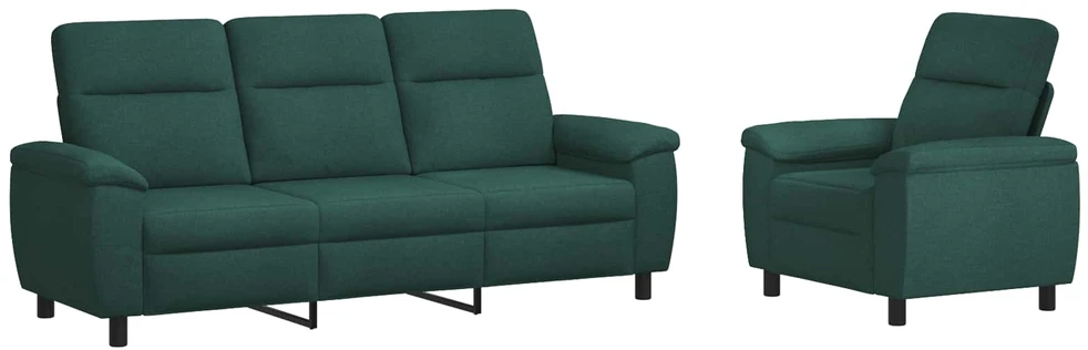 Sofa Sofos komplektas 2 vnt. Tamsiai žalia Audinys