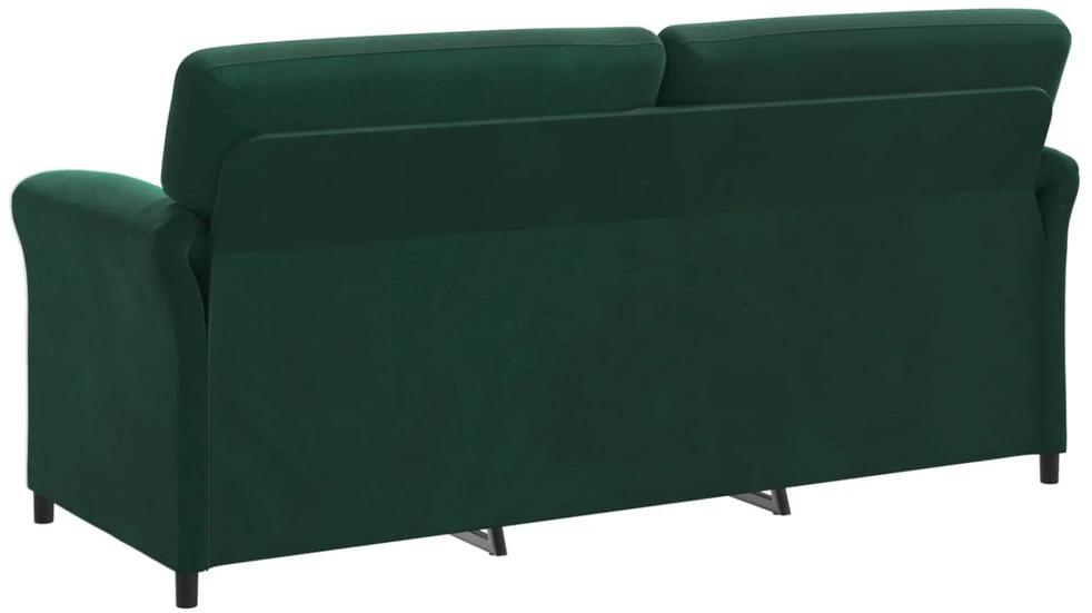 Sofa Sofos komplektas 2 vnt. Tamsiai žalia Aksomas