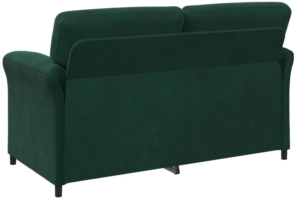 Sofa Sofos komplektas 2 vnt. Tamsiai žalia Aksomas