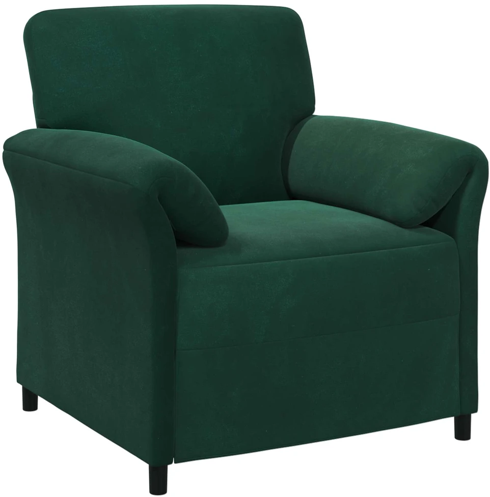 Sofa Sofos komplektas 2 vnt. Tamsiai žalia Aksomas