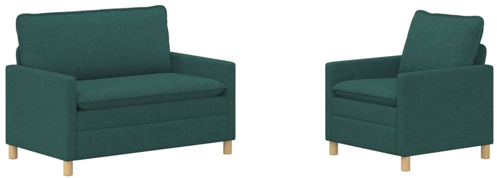 Sofa Sofos komplektas 2 vnt. Tamsiai žalia Audinys