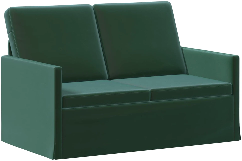 Sofa Sofos komplektas 2 vnt. Tamsiai žalia Aksomas