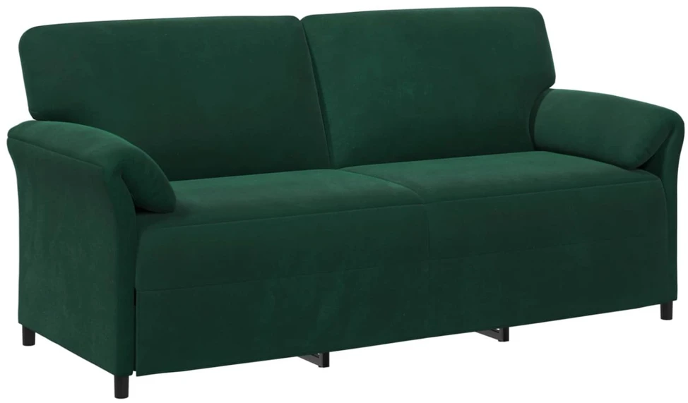 Sofa Sofos komplektas 2 vnt. Tamsiai žalia Aksomas