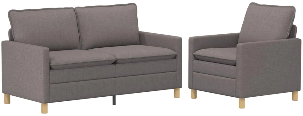 Sofa Sofos komplektas 2 vnt. Taupe Audinys