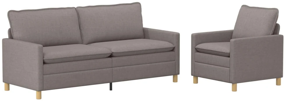 Sofa Sofos komplektas 2 vnt. Taupe Audinys
