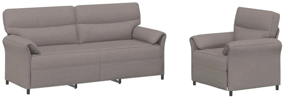 Sofa Sofos komplektas 2 vnt. Taupe Audinys