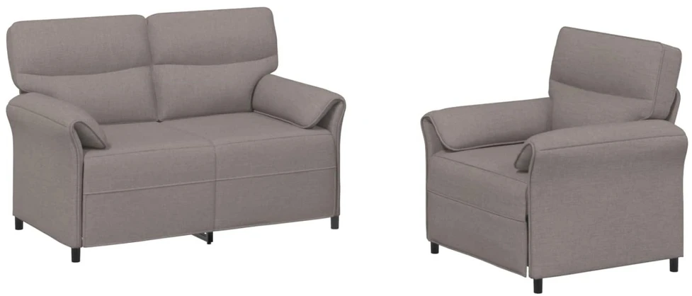 Sofa Sofos komplektas 2 vnt. Taupe Audinys