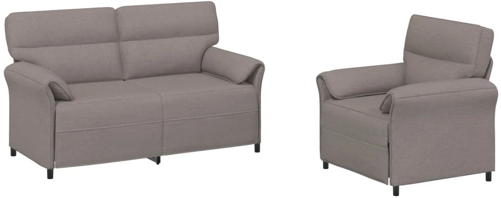 Sofa Sofos komplektas 2 vnt. Taupe Audinys