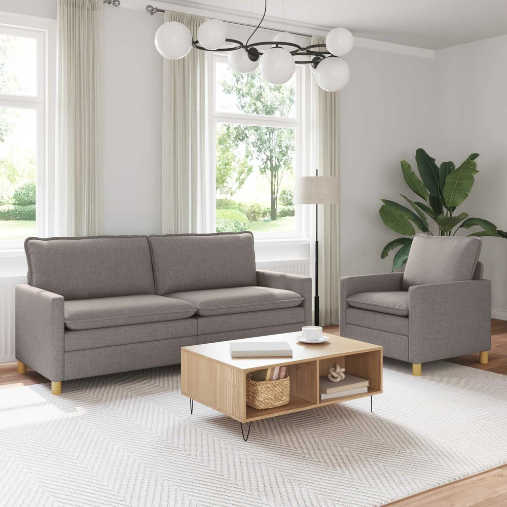 Sofa Sofos komplektas 2 vnt. Taupe Audinys