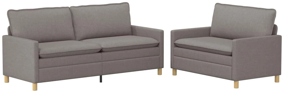 Sofa Sofos komplektas 2 vnt. Taupe Audinys