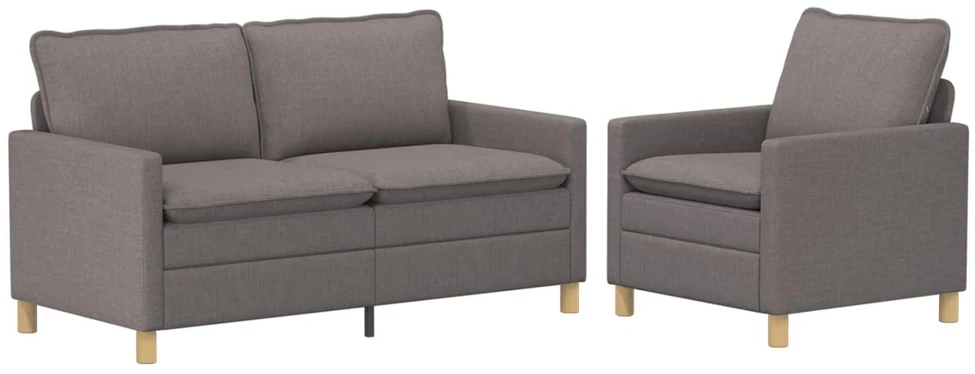 Sofa Sofos komplektas 2 vnt. Taupe Audinys