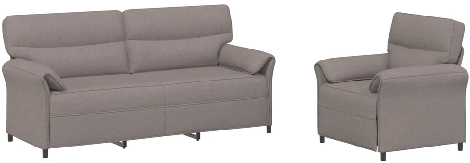 Sofa Sofos komplektas 2 vnt. Taupe Audinys