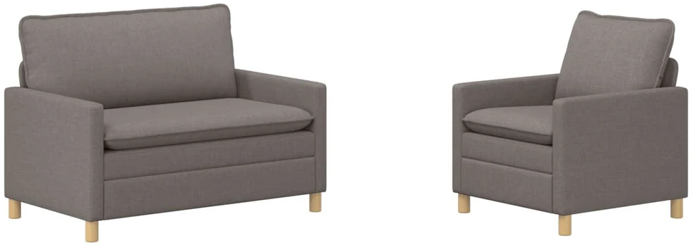 Sofa Sofos komplektas 2 vnt. Taupe Audinys