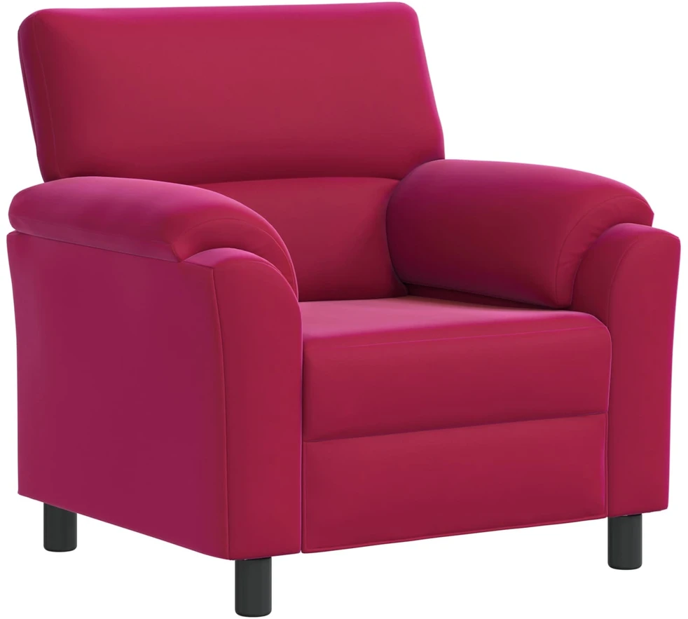 Sofa Sofos komplektas 2 vnt. Vyno raudona Aksomas