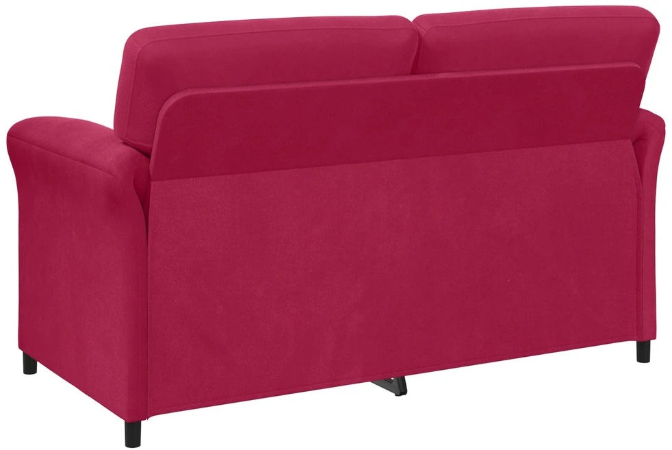 Sofa Sofos komplektas 2 vnt. Vyno raudona Aksomas