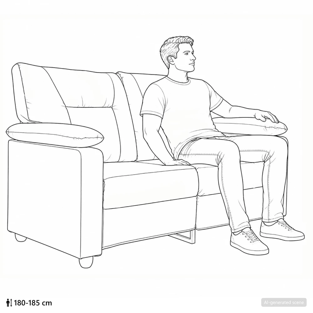 Sofa Sofos komplektas 2 vnt. Vyno raudona Dirbtinė oda