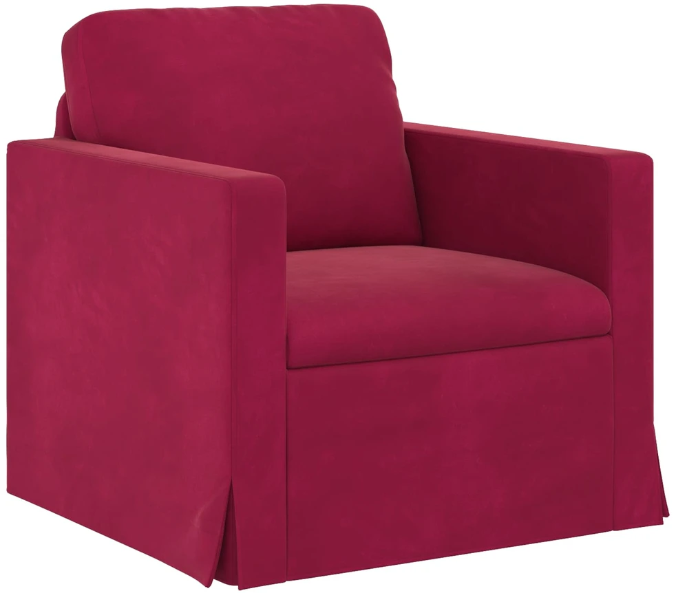 Sofa Sofos komplektas 2 vnt. Vyno raudona Aksomas