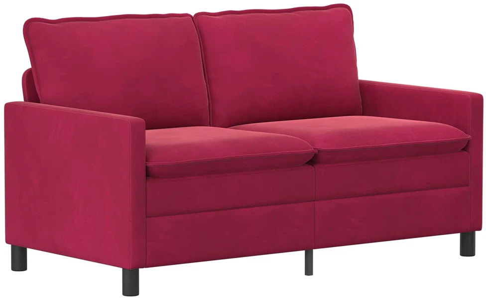 Sofa Sofos komplektas 2 vnt. Vyno raudona Aksomas