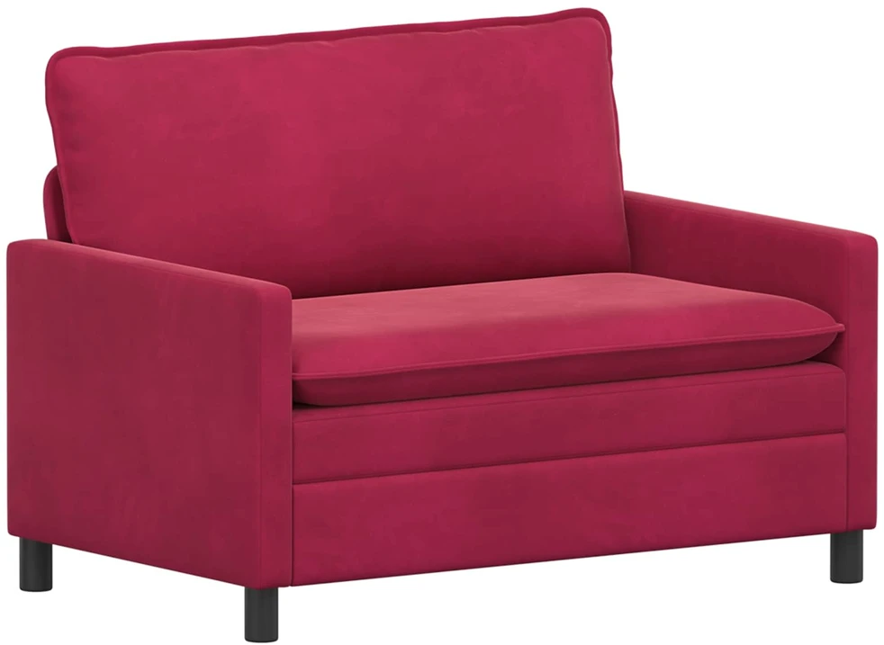 Sofa Sofos komplektas 2 vnt. Vyno raudona Aksomas