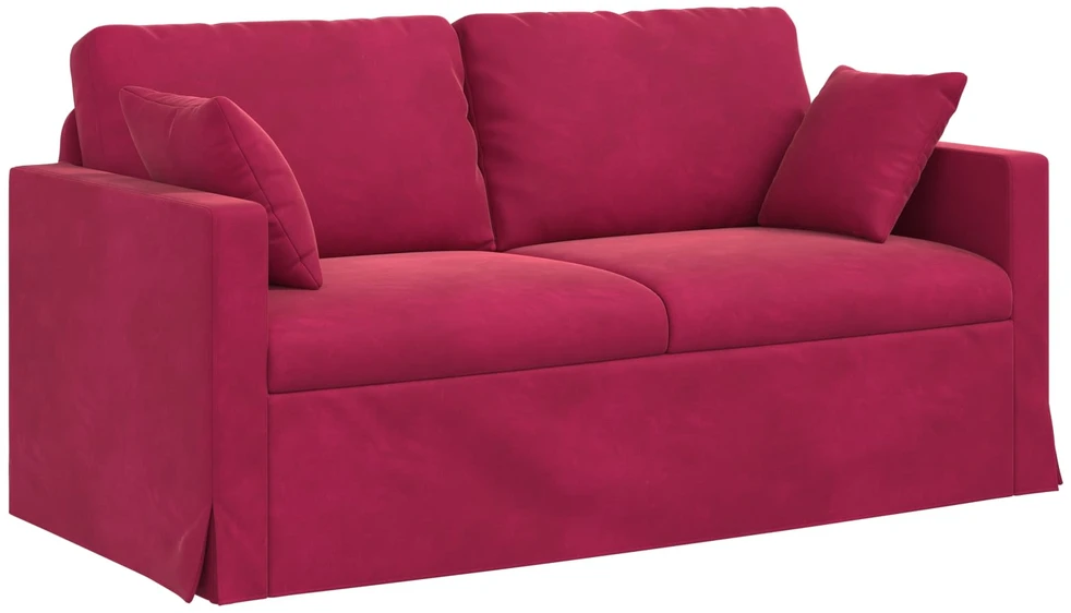 Sofa Sofos komplektas 2 vnt. Vyno raudona Aksomas