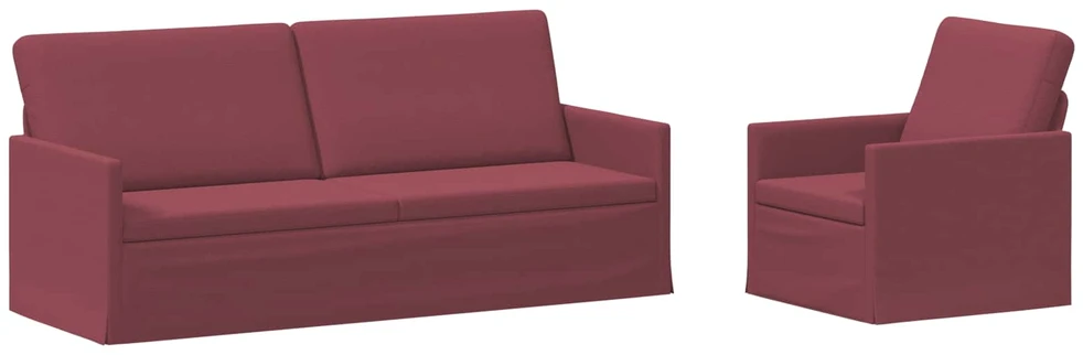 Sofa Sofos komplektas 2 vnt. Vyno raudona Audinys