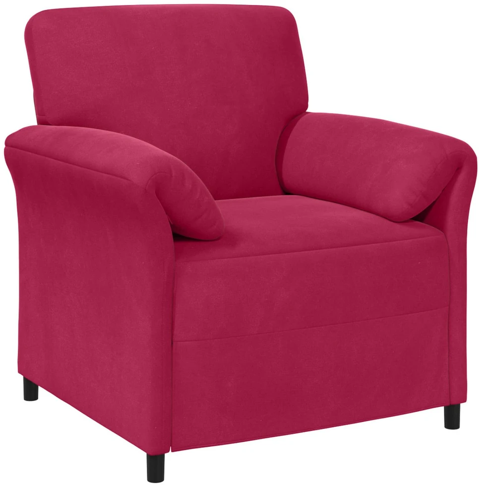 Sofa Sofos komplektas 2 vnt. Vyno raudona Aksomas
