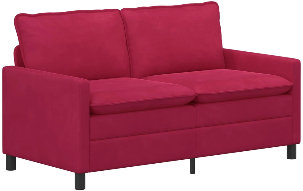 Sofa Sofos komplektas 2 vnt. Vyno raudona Aksomas