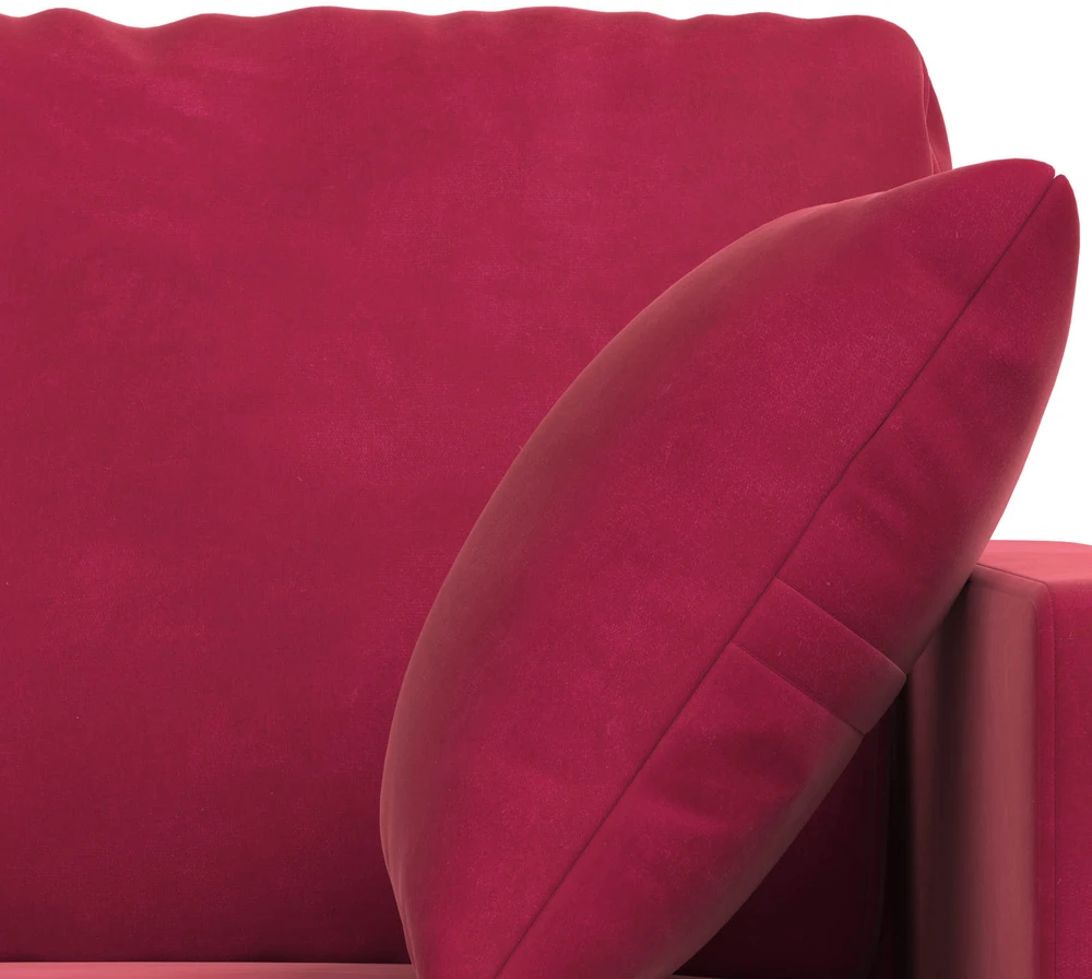 Sofa Sofos komplektas 2 vnt. Vyno raudona Aksomas