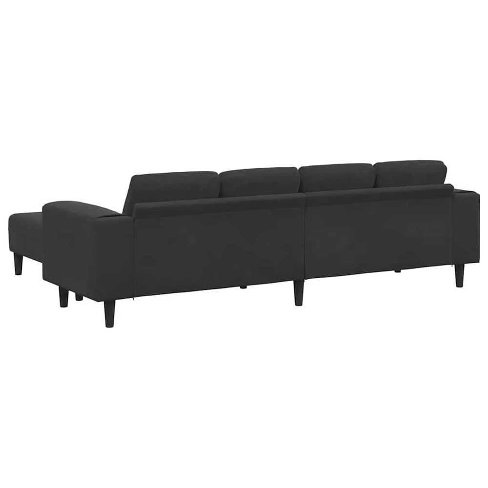 Svetainės sofa 3 vnt. Juoda