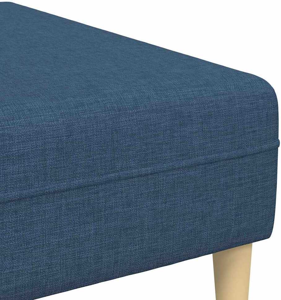 Svetainės sofa 3 vnt. Mėlyna Poliesteris