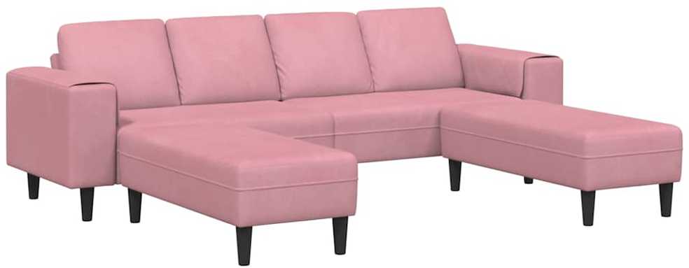 Svetainės sofa 3 vnt. Rožinė