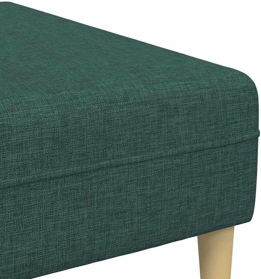 Svetainės sofa 3 vnt. Tamsiai žalia Poliesteris