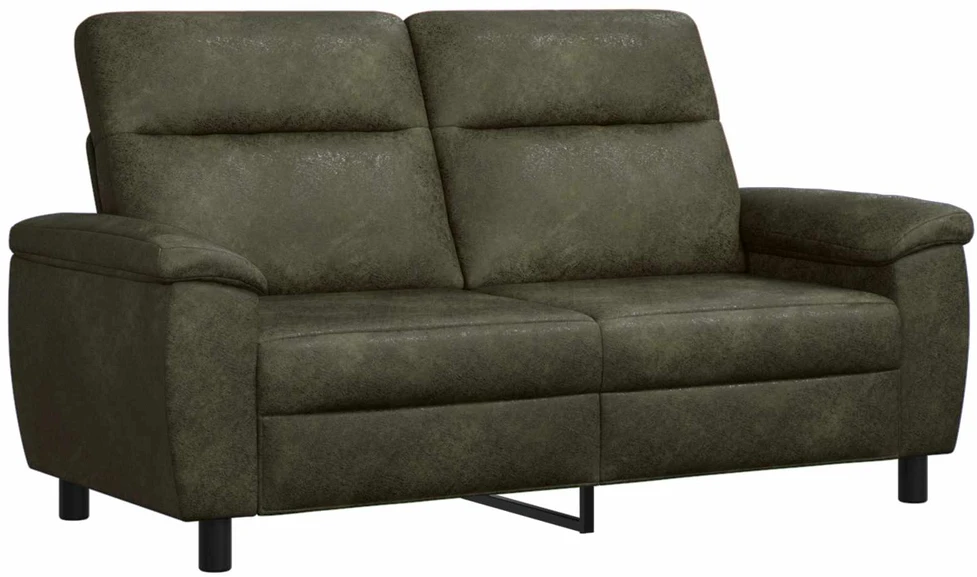 Sofa Sofos komplektas 3 vnt. Armijos Žalia Dirbtinė suedė oda