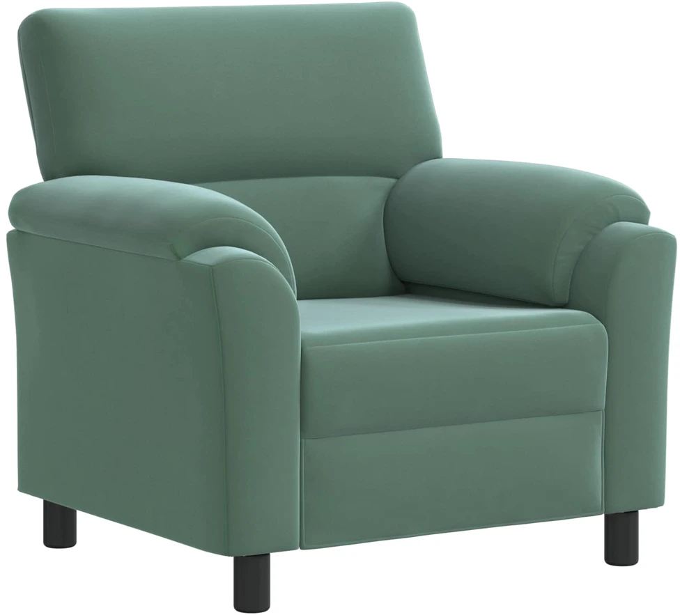 Sofa Sofos komplektas 3 vnt. Jūrinė žalia Aksomas