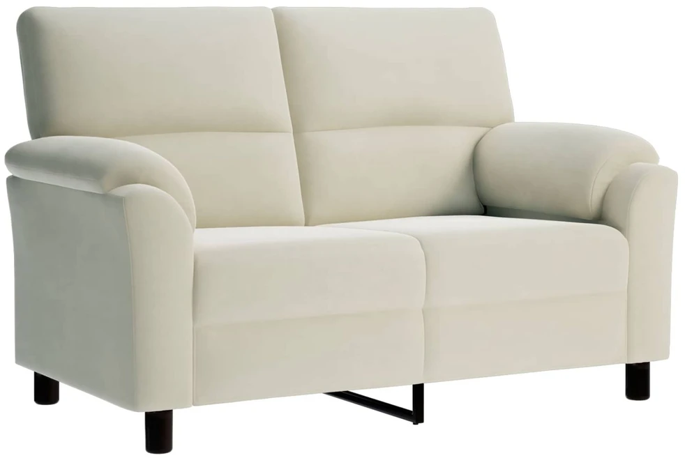 Sofa Sofos komplektas 3 vnt. Kreminė Aksomas