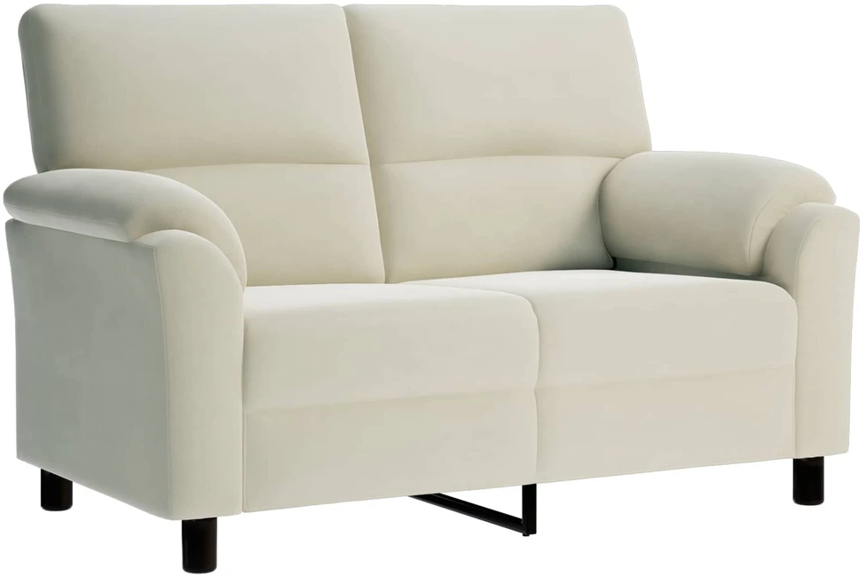 Sofa Sofos komplektas 3 vnt. Kreminė Aksomas