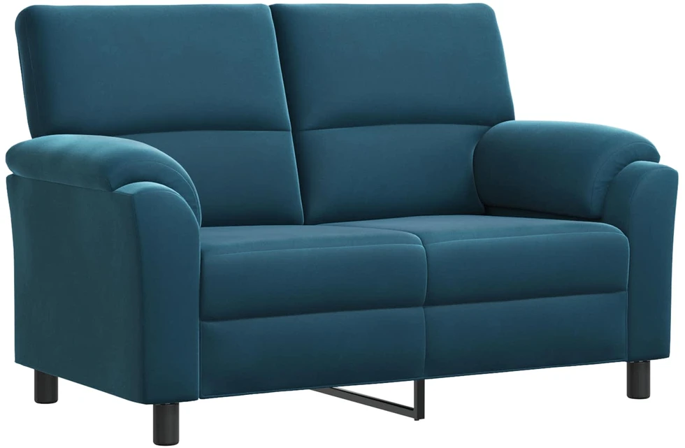Sofa Sofos komplektas 3 vnt. Mėlyna Aksomas