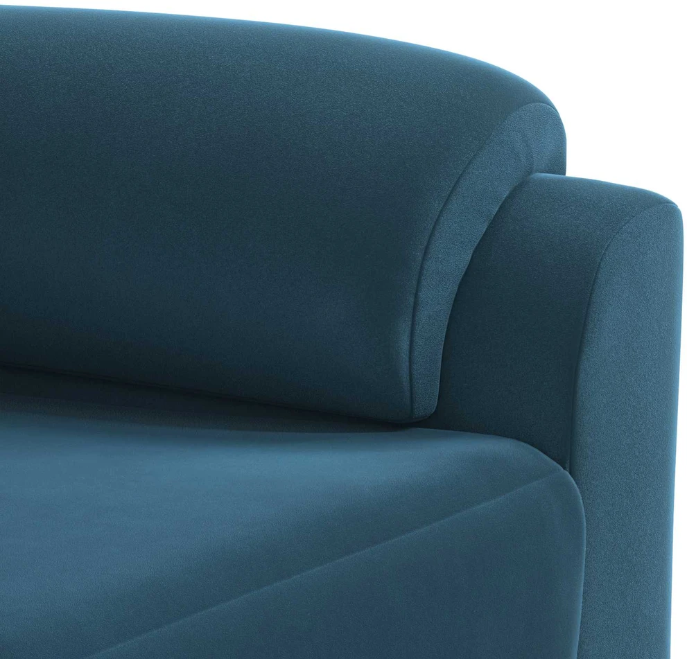 Sofa Sofos komplektas 3 vnt. Mėlyna Aksomas