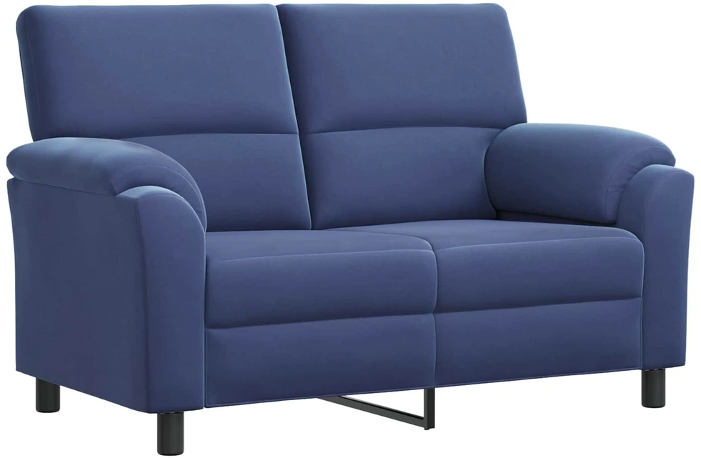Sofa Sofos komplektas 3 vnt. Policijos mėlyna Aksomas
