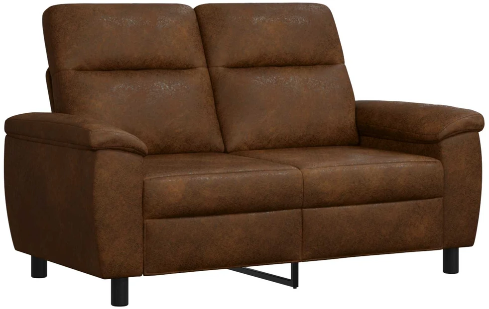 Sofa Sofos komplektas 3 vnt. Ruda Dirbtinė suedė oda