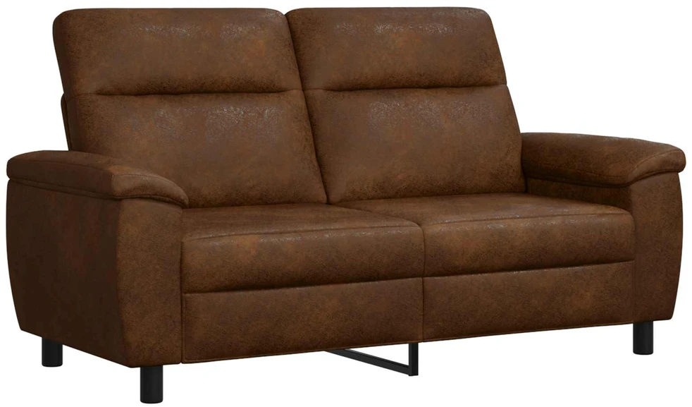 Sofa Sofos komplektas 3 vnt. Ruda Dirbtinė suedė oda